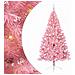 Albero di Natale artificiale con luci integrate Rosa 240 cm PVC - Foto miniatura 1