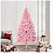 Albero di Natale artificiale con luci integrate Rosa 240 cm PVC - Foto miniatura 2