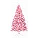 Albero di Natale artificiale con luci integrate Rosa 240 cm PVC - Foto miniatura 4