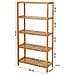 BAMBOO SHELF Scaffale in bambù naturale con 5 ripiani - Foto miniatura 3