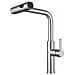 Rubinetto per lavello da cucina, Blackswan, tipo M359, modello nichelato, con doccia mobile a 4 vie, misura 33,5 cm - Foto miniatura 1