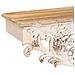 Mensola In Legno Bianco 78x20x23h Cm - Foto miniatura 6
