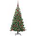 Albero di Natale con 150 LED con supporto Verde 120 cm PVC - Foto miniatura 3