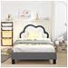 Struttura letto bambini con testata Grigio Chiaro 90 x 200 cm - Foto miniatura 3