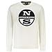 Sweat-shirt con zip© per uomo, bianca - Colore: Bianco, Taglia: 3XL - Foto miniatura 1