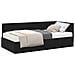 Struttura Letto Angolare con Materasso 2 pcs Nero Velluto - Foto miniatura 1