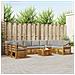 Set divani con cuscino 11 pcs Grigio Naturale e Chiaro - Foto miniatura 2