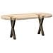 Gambe per Tavolino da Caffè a Forma di X 2 pz Acciaio Naturale 38x (42-43) cm Acciaio - Foto miniatura 8