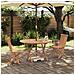 Set Bistro da Giardino 3 pcs Naturale Legno di teak solido - Foto miniatura 2