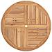 Set Bistro da Giardino 3 pcs Naturale Legno di teak solido - Foto miniatura 6
