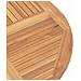 Set Bistro da Giardino 3 pcs Naturale Legno di teak solido - Foto miniatura 8