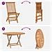 Set Bistro da Giardino 3 pcs Naturale Legno di teak solido - Foto miniatura 9