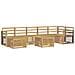 Set di divani da esterno 8 pcs Bianco 59 x 59 x 37 cm - Foto miniatura 1