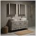 Set di mobili per il bagno 5 pcs Grigio Cemento - Foto miniatura 2