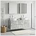 Set di mobili per il bagno 5 pcs Grigio Cemento - Foto miniatura 4