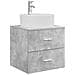 Set di mobili per il bagno 5 pcs Grigio Cemento - Foto miniatura 5