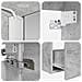 Set di mobili per il bagno 5 pcs Grigio Cemento - Foto miniatura 9