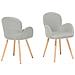 Sedia Grigia Con Design Moderno - Sedie Da Pranzo Imbottite - Brookville - Foto miniatura 28