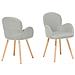 Sedia Grigia Con Design Moderno - Sedie Da Pranzo Imbottite - Brookville - Foto miniatura 31