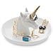 Unicorn Xl Porta Anelli In Ceramica. Vassoio Per Anelli E Gioielli. Realizzato In Ceramica. Forma Di Unicorno. - Foto miniatura 1