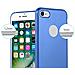Custodia Compatibile Con Apple Iphone 7 / 7s / 8 / Se 2020 In Blu Metallico - Coperchio Protettivo In Silicone Tpu Flessibile - Foto miniatura 2