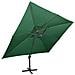 Ombrellone a Sbalzo con Doppia Copertura 400x300 cm Verde - Foto miniatura 2