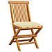 Sedie da Giardino con Cuscini Bianco Crema 4pz Massello di Teak - Foto miniatura 2