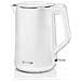 Bollitore K15dww Elettrico, 2200 W, 1,5 L, Plastica + Metallo, Base Girevole A 360°, Bianco - Foto miniatura 1
