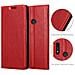 Custodia Compatibile Con Honor 8a 2020 In Rosso Mela - Coperchio Protettiva Con Chiusura Magnetica, Funzione Stand E Tasca Per Le Carte - Foto miniatura 6
