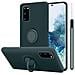 Cadorabo Custodia Compatibile Con Samsung Galaxy S20 In Liquid Verde - Coperchio Protettivo In Silicone Tpu Flessibile Con Anello - Foto miniatura 1