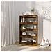 Libreria /Divisorio Rovere Fumo 80x30x135 cm in Truciolato - Foto miniatura 3