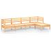 Set Divani Da Giardino 5 Pz In Legno Massello Di Pino - Foto miniatura 2