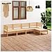Set Divani Da Giardino 5 Pz In Legno Massello Di Pino - Foto miniatura 1