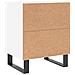 Comodini 2 Pz Bianchi 40x30x50 Cm In Legno Multistrato - Foto miniatura 7