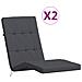 Cuscini Per Sedia A Sdraio 2 Pz Antracite In Tessuto Oxford - Foto miniatura 2