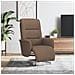 Poltrona Reclinabile Con Poggiapiedi Marrone In Tessuto - Foto miniatura 1