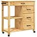 Carrello Da Cucina Monza 84x40x90 Cm In Legno Massello Di Pino - Foto miniatura 2