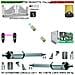 Cancello Automatico 4 Mt 2 Ante Kit 2 Motori 230 V Stelo Retrattile 2 Radiocomandi Fotocellule Faro Selettore Cartello - Foto miniatura 1