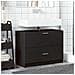 Mobile Lavabo Nero 78x37x59 Cm In Truciolare - Foto miniatura 3