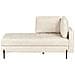 Chaise Longue Versione Destra Rebais Pelle Sintetica Beige Chiaro - Foto miniatura 2