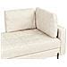 Chaise Longue Versione Destra Rebais Pelle Sintetica Beige Chiaro - Foto miniatura 5