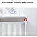 Valvola Termostatica con 6 adattatori di montaggio, con rilevamento finestra aperta, protezione congelamento, programmabile e compatibile con Alexa e Google. - Foto miniatura 9