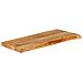 Piano Tavolo Bordi Vivi 90x20x2,5 Cm In Legno Massello Di Mango - Foto miniatura 2