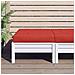 Cuscino Per Pallet Rosso 60x60x8 Cm In Tessuto Oxford - Foto miniatura 1