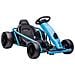 Go-Kart Elettrico per Bambini 8-12 Anni con Schienale Alto e Cintura di Sicurezza, 115x77x54 cm, Blu e Nero - Foto miniatura 1
