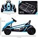 Go-Kart Elettrico per Bambini 8-12 Anni con Schienale Alto e Cintura di Sicurezza, 115x77x54 cm, Blu e Nero - Foto miniatura 6