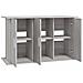 Supporto Acquario 101x41x58 cm Legno Multistrato Grigio Sonoma - Foto miniatura 6