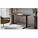 Scrivania con regolazione elettrica dell'altezza MOON LONG 150x80x72-120 nero /antracite - Foto miniatura 2
