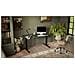 Scrivania con regolazione elettrica dell'altezza MOON LONG 150x80x72-120 nero /antracite - Foto miniatura 3