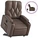 Poltrona Alzapersona Reclinabile Marrone in Similpelle - Foto miniatura 1